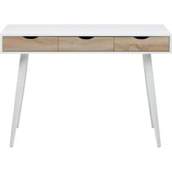Freya Bureau Wit met Hout 110cm