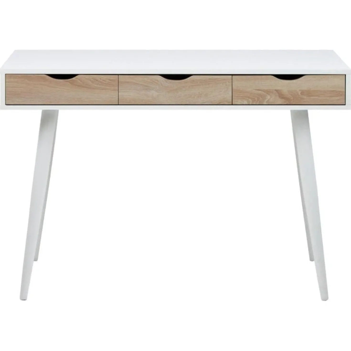 Freya Bureau Wit met Hout 110cm