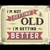 Getting old - metalen bord