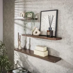 Giorgia Wandplank Acaciahout Bruin 60cm