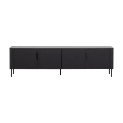 Gunnar Tv meubel grenen matzwart 200 cm