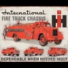 International Firetruck - metalen bord