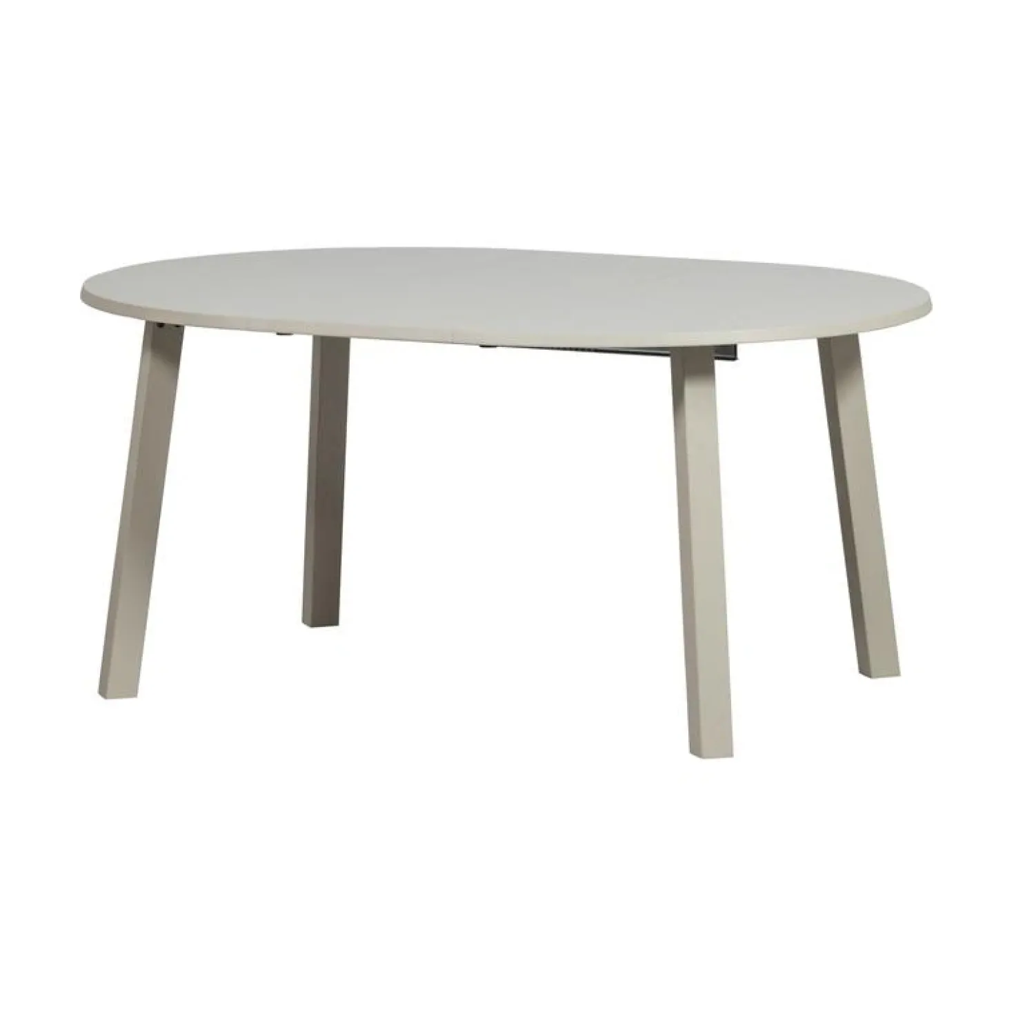 Janne Uitschuifbare eettafel rond eiken dakargrau 120/160/200cm