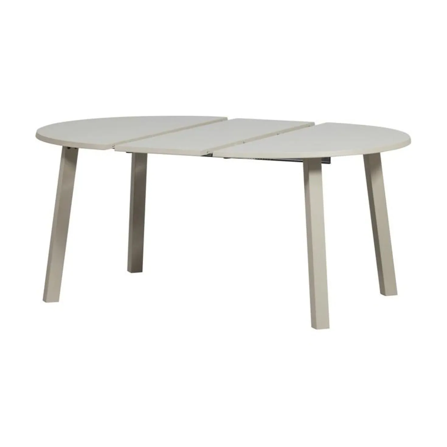 Janne Uitschuifbare eettafel rond eiken dakargrau 120/160/200cm