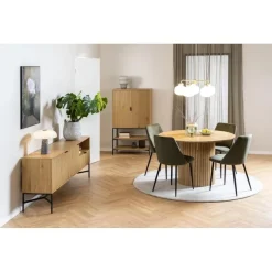 Lexora Wandkast Eiken lichtbruin 80cm