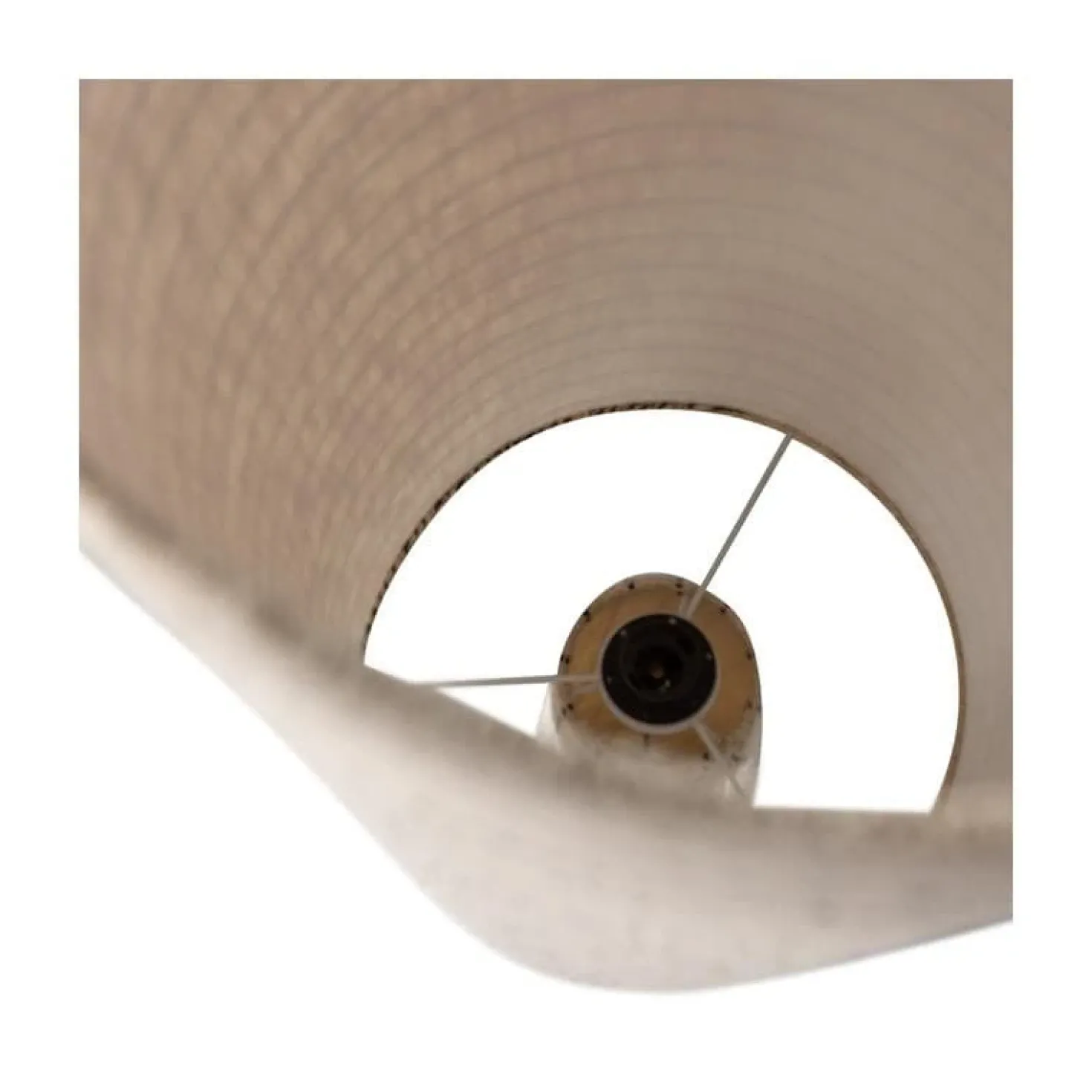 Loft 2-lichts Vloerlamp metaal/bouclé naturel met strepen