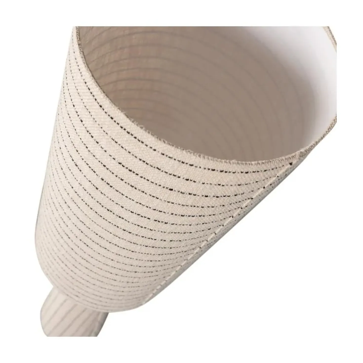 Loft 2-lichts Vloerlamp metaal/bouclé naturel met strepen