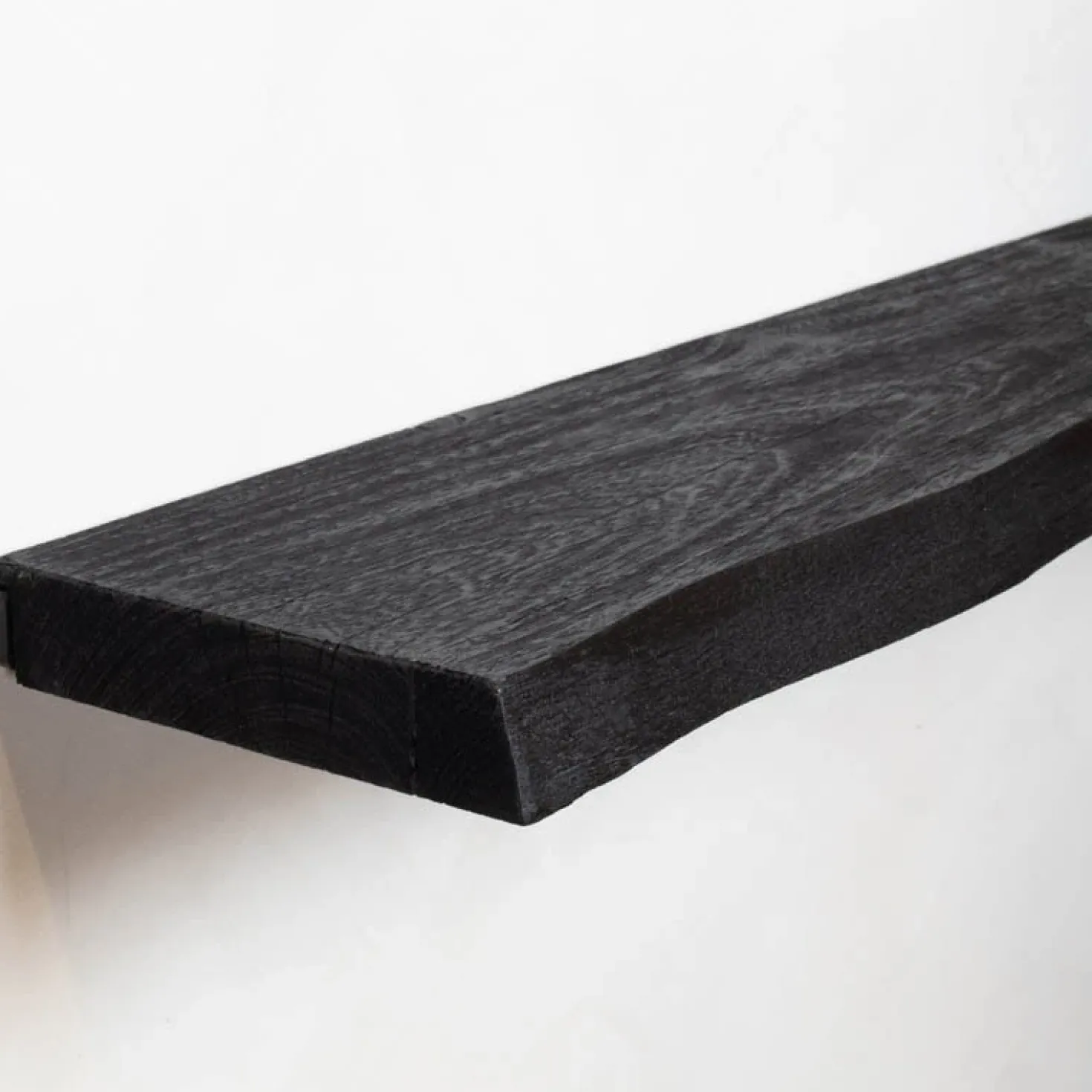 Londo wandplank zwevend Zwart Mangohout 100cm