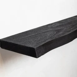 Londo wandplank zwevend Zwart Mangohout 140cm