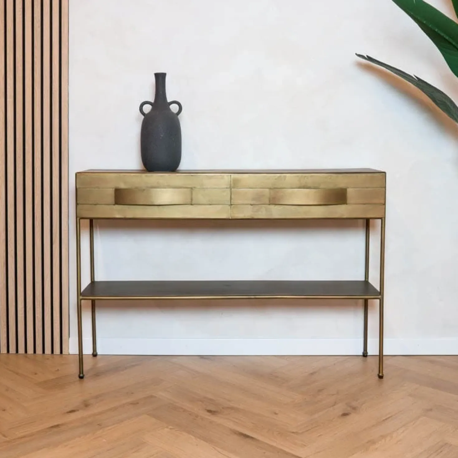 Loua sidetable goud 119,5cm
