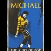 Michael Jackson King of Pop - metalen bord