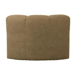 Mojo Eetkamerbank Hoek Met Rugleuning Bouclé Geel/Bruin Melange