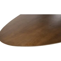 Morgan Eettafel ovaal Walnoot - Beige onderstel 220cm