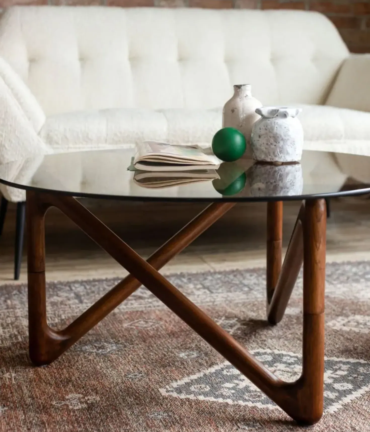 Naia Salontafel Walnoot 80cm