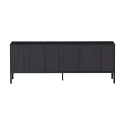 New Gravure Tv meubel grenen zwart 150 cm