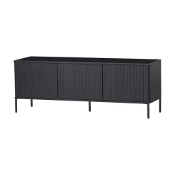 New Gravure Tv meubel grenen zwart 150 cm