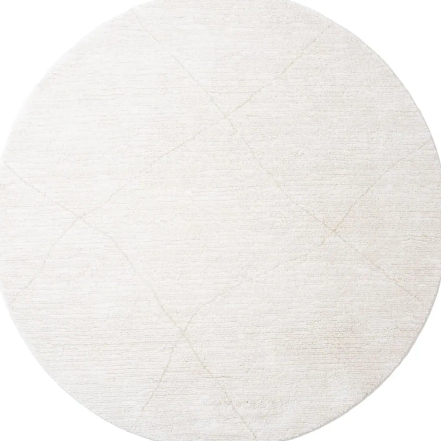Nica vloerkleed Crème Rond 240x240cm