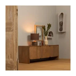 Noam Wanddeco Halfrond Hout Dust 24cm