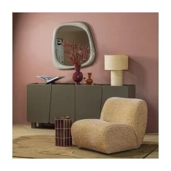 Nomu Fauteuil velvet Lichtgeel