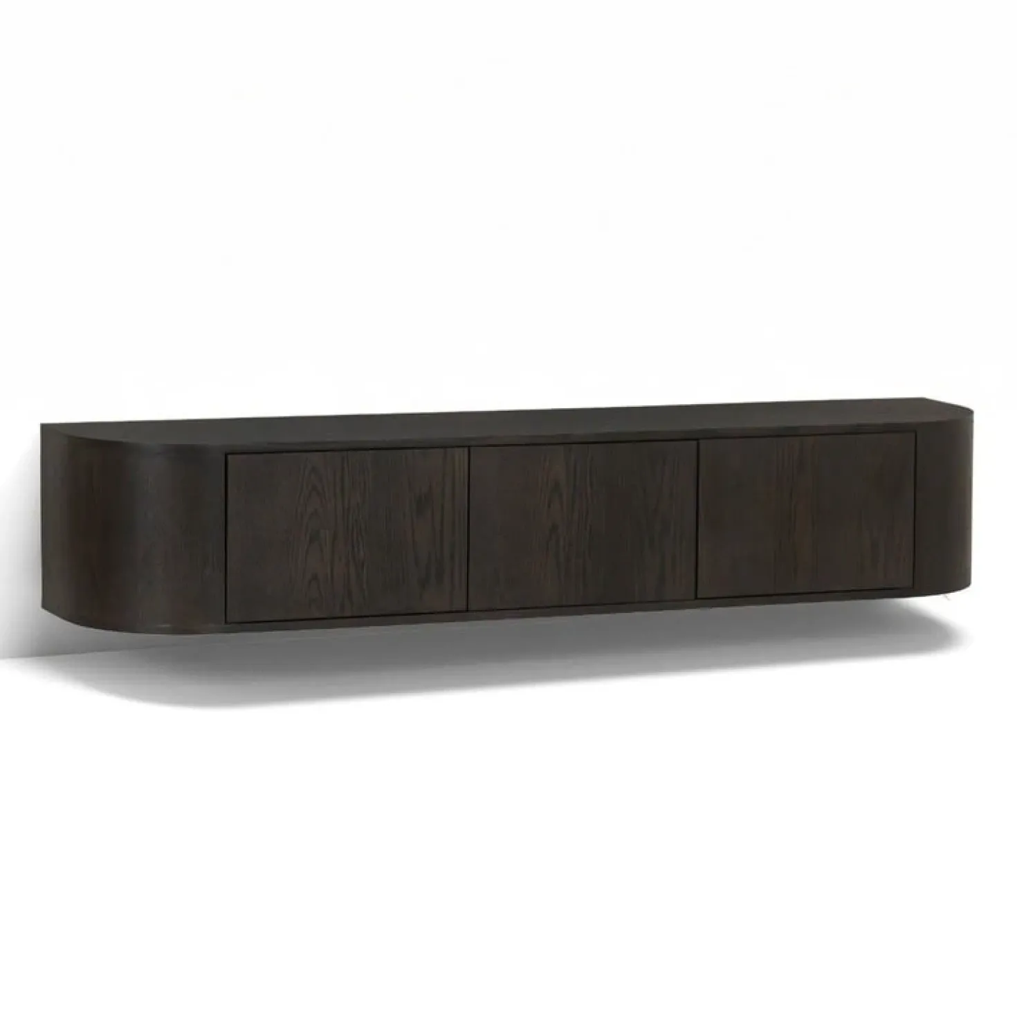 Novero Zwevend Tv meubel Espresso eiken 180cm