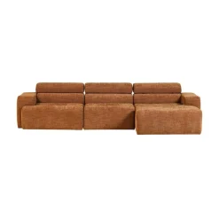 Novi Chaise Longue Bank Rechts Oranje Melange