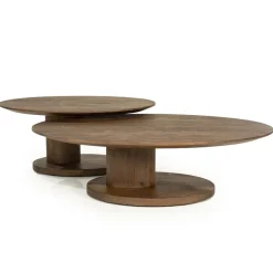 Novia Salontafel Lichtbruin mangohout 90cm