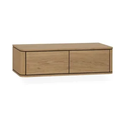 Nuvoro Zwevend Tv meubel 2-deurs Natur 124cm