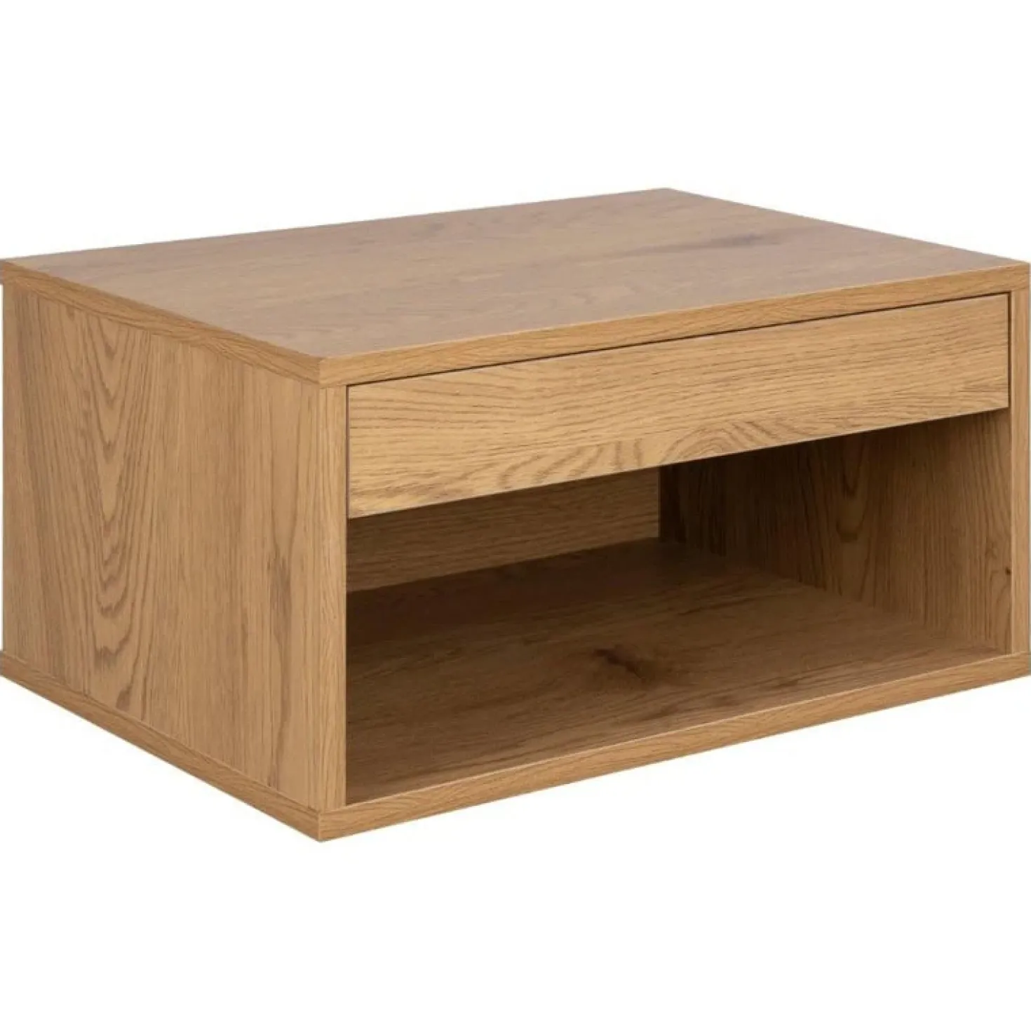 Olira zwevend Nachtkastje Naturel 50cm