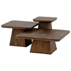Pauli Bijzettafel 40cm Mangohout Walnoot