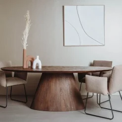 Premana Eetkamertafel ovaal Bruin 260 cm