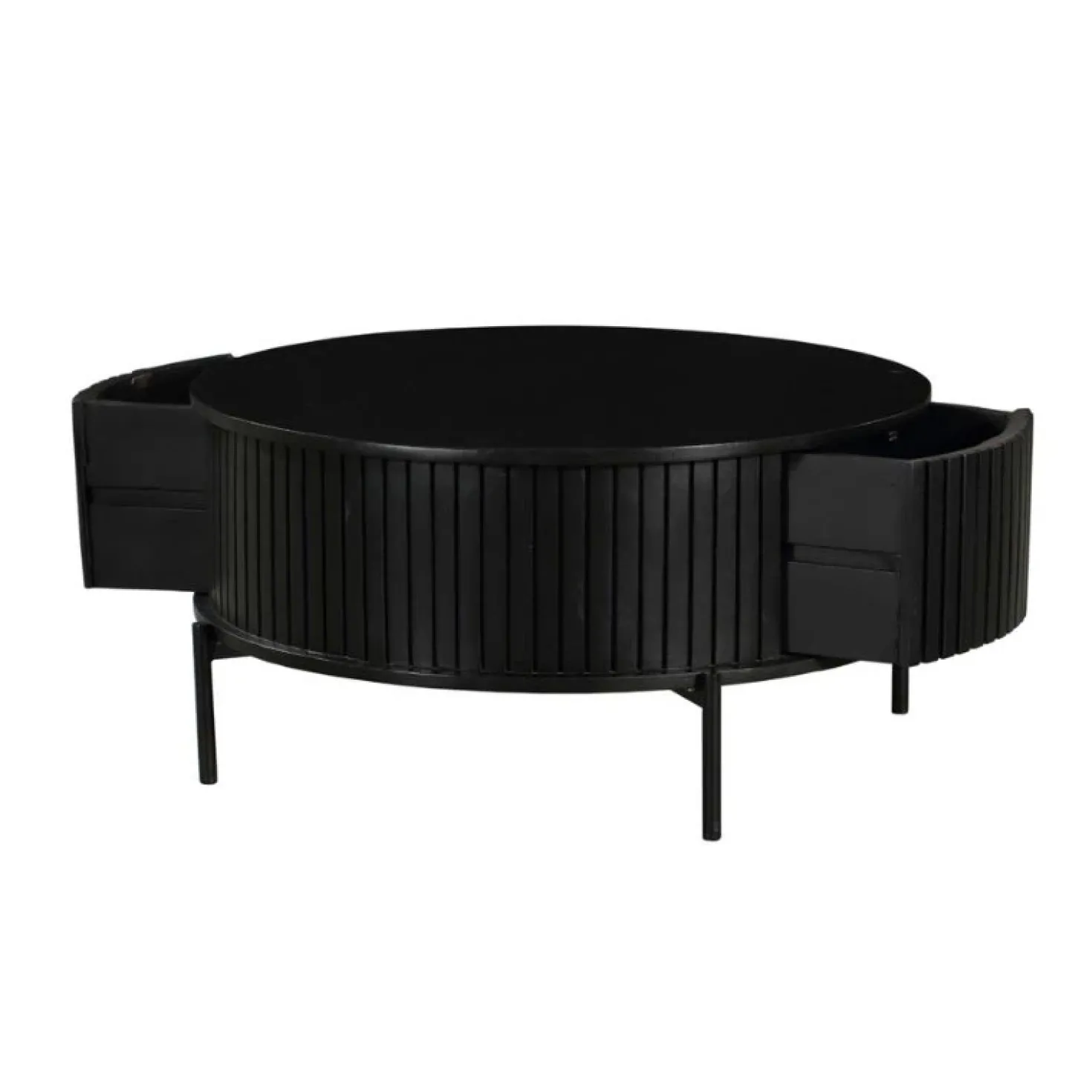 Salontafel Martin Zwart Rond 80cm