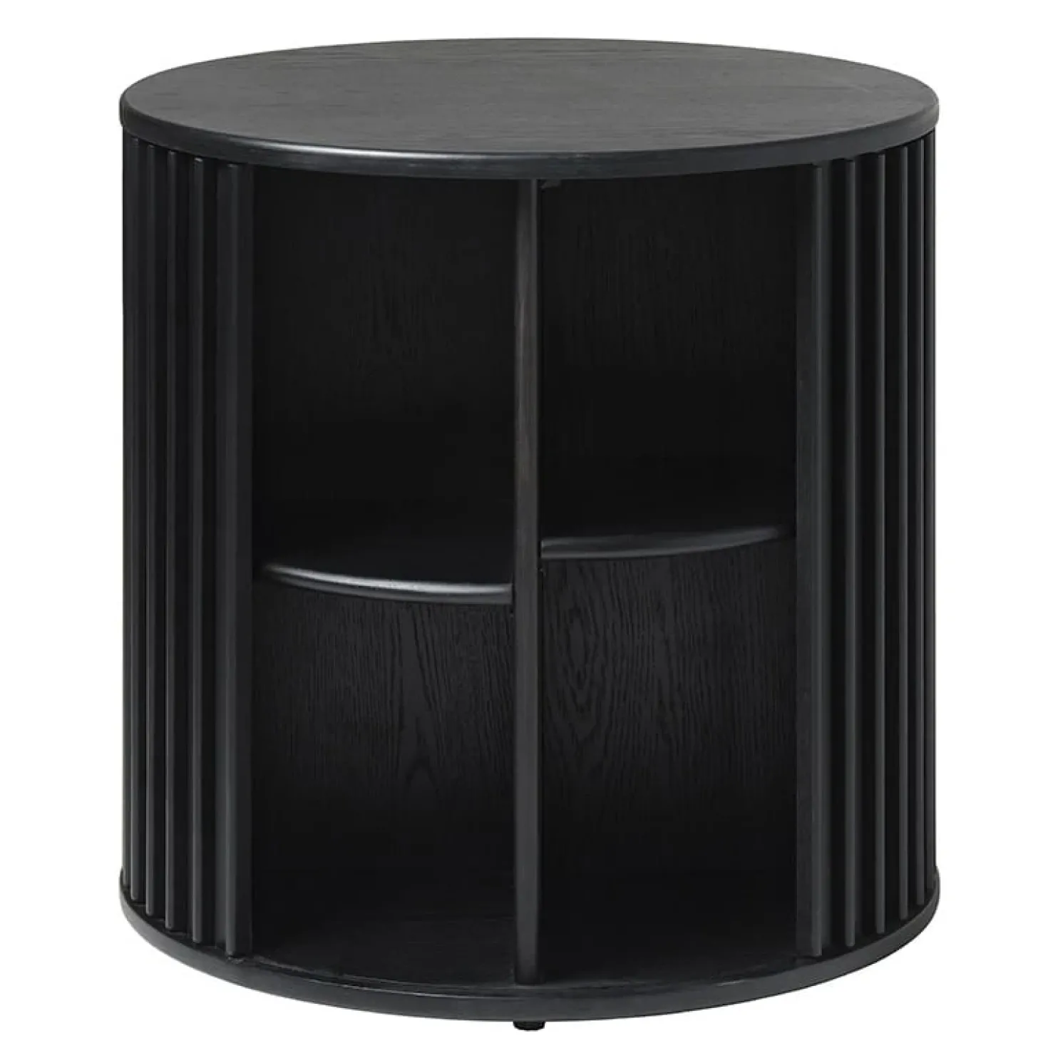 Sarita bijzettafel zwart eikenhoutfineer 60cm