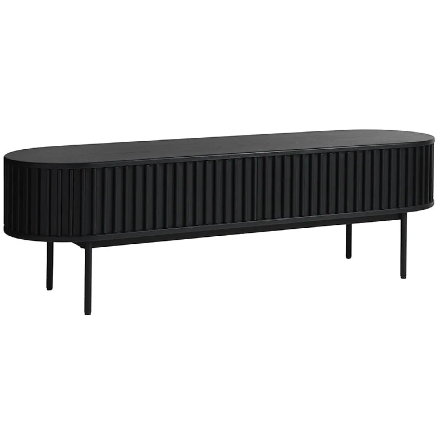 Sarita TV meubel zwart eikenhoutfineer 160cm