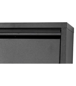 Schoenenkast industrieel Pippen (5 lades) – Zwart metaal