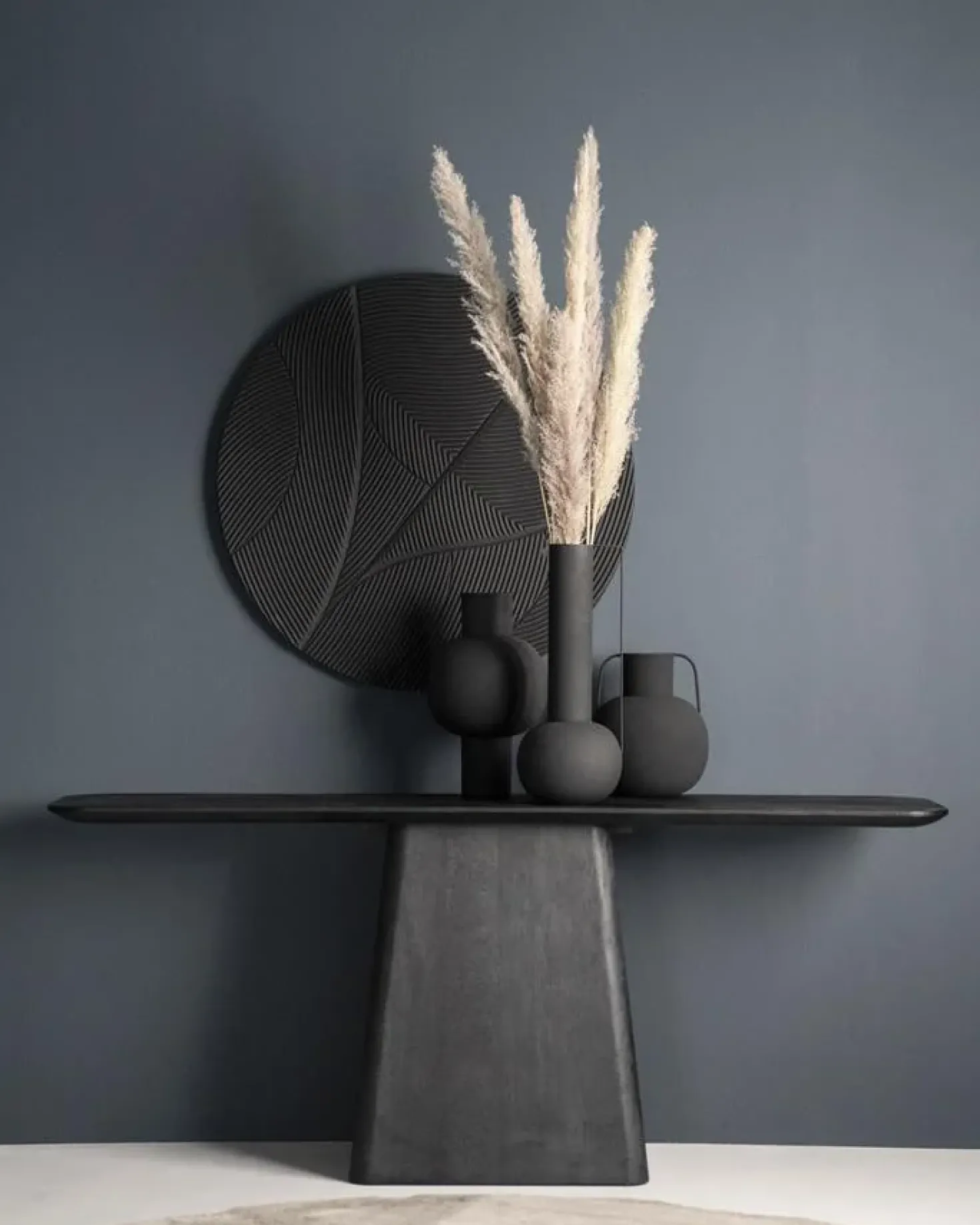 Sidetable Aron 180×40 zwart
