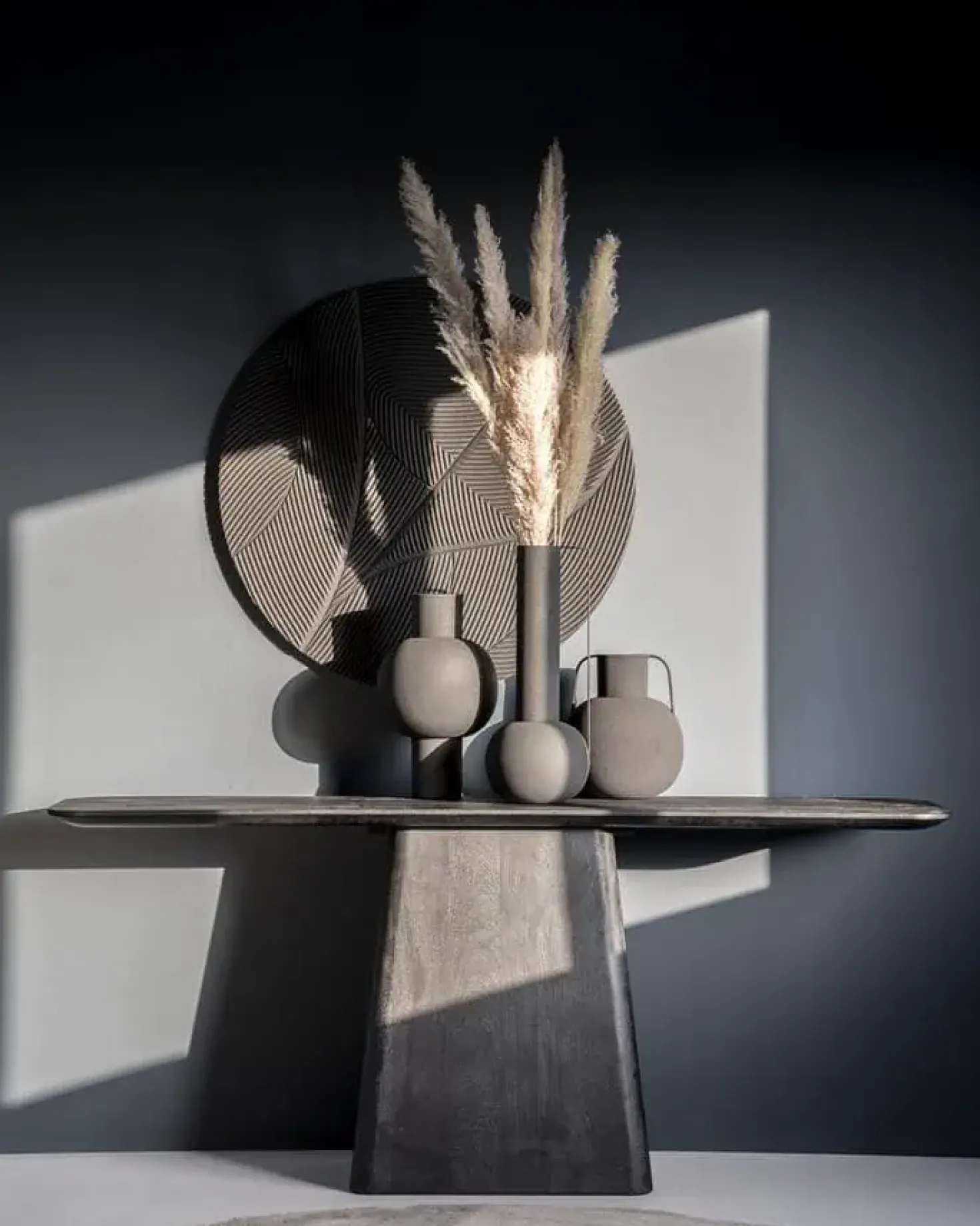 Sidetable Aron 180×40 zwart