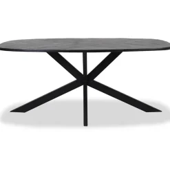 Silvi eettafel visgraat zwart