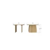 Tablo Salontafel organisch Eikenhout mystic brown 60cm