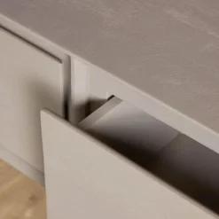 Tony Zwevend Tv meubel Taupe Mangohout 160 cm