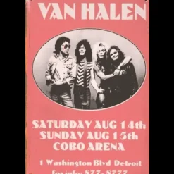 Van Halen - metalen bord