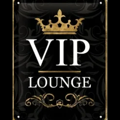 VIP lounge - metalen bord