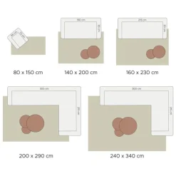 Vloerkleed Velluto Toffee 160 x 230 cm