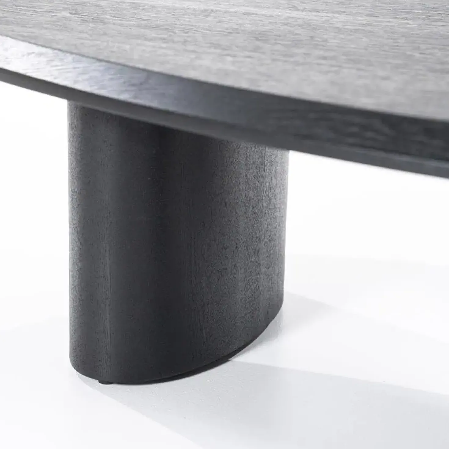 Walter Salontafel zwart Eikenhout 96 cm