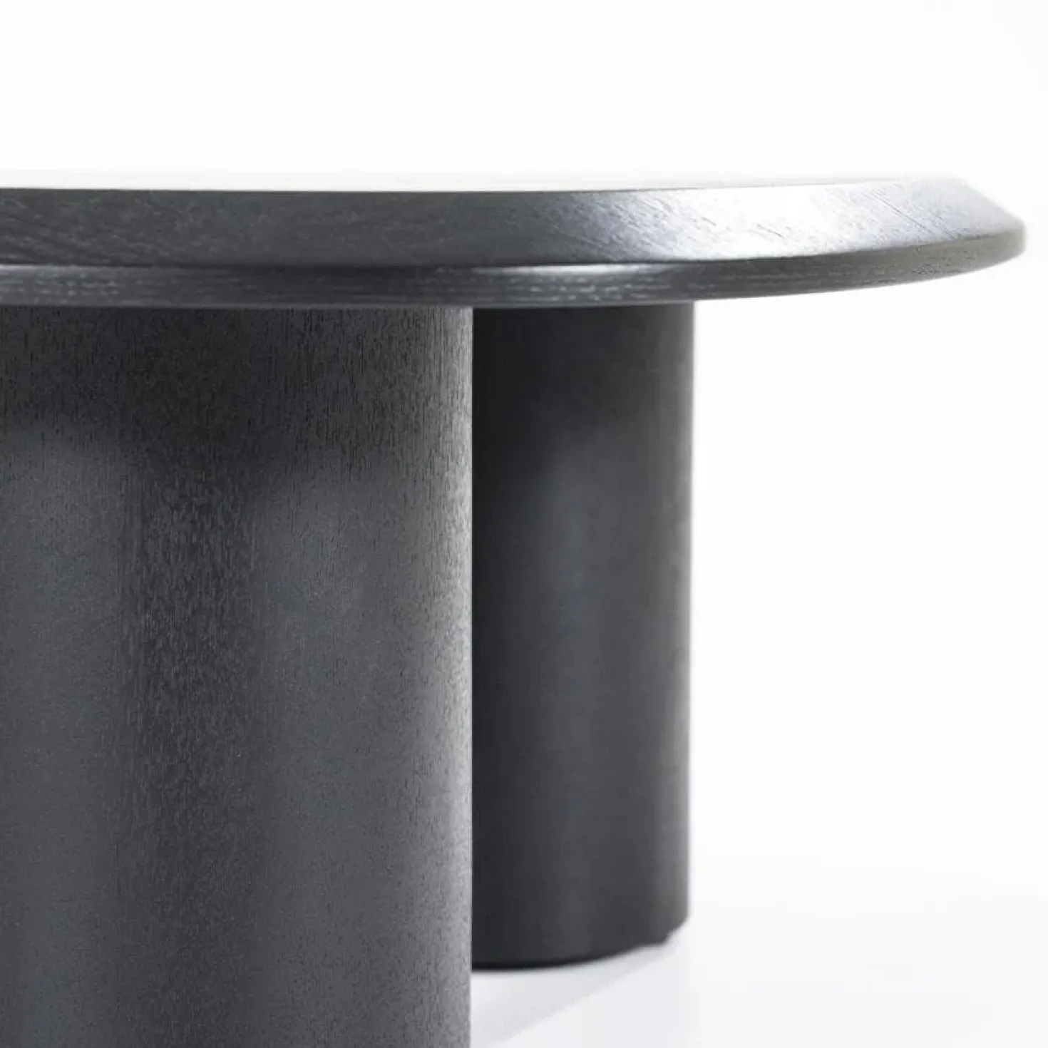 Walter Salontafel zwart Eikenhout 96 cm