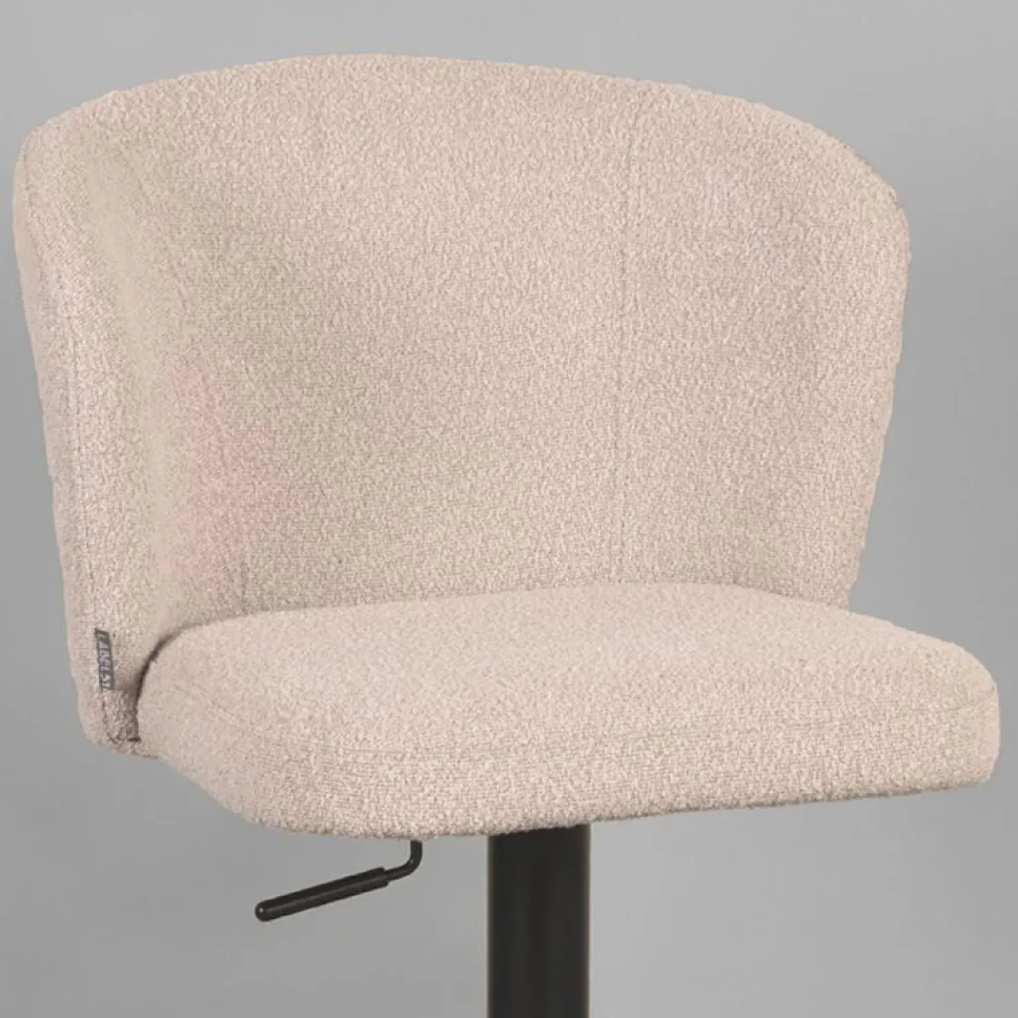 Wave Barkruk verstelbaar Boucle creme