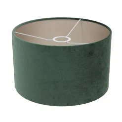 Wilco 2-lichts Vloerlamp Zwart met Groen Velvet kap