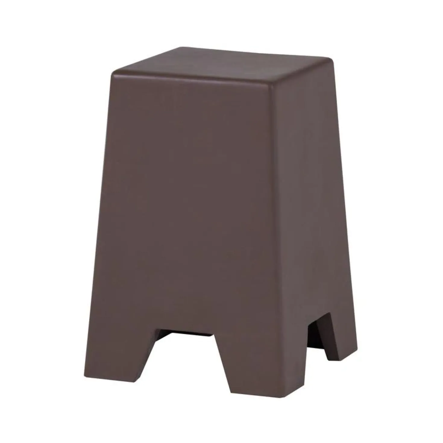Zina Bijzettafel Hoog Cement Bruin 36cm