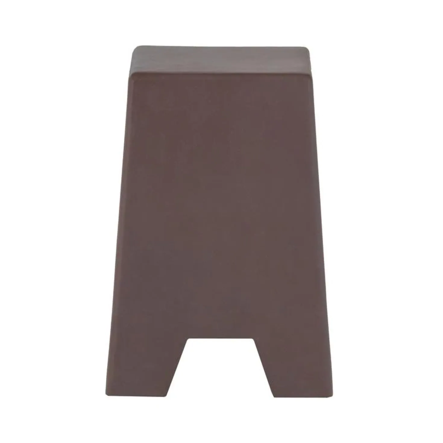 Zina Bijzettafel Hoog Cement Bruin 36cm
